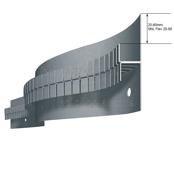 (Bild für) LED Trockenbau Konstruktionsprofil Zinkblech SNL Flex 60 2000mm