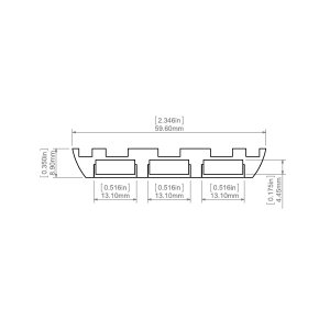 LED Profil TRIADA Silber 2000mm