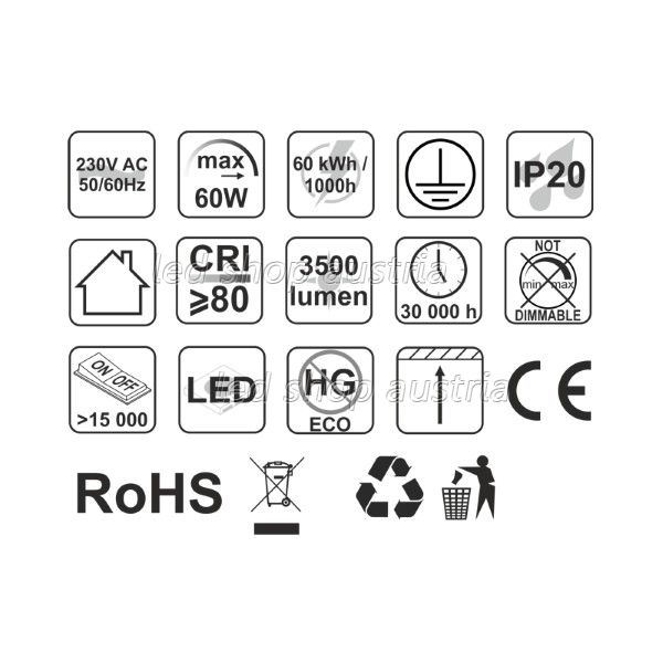 60W LED Pendelleuchte BROOKLYN 100cm neutralweiß