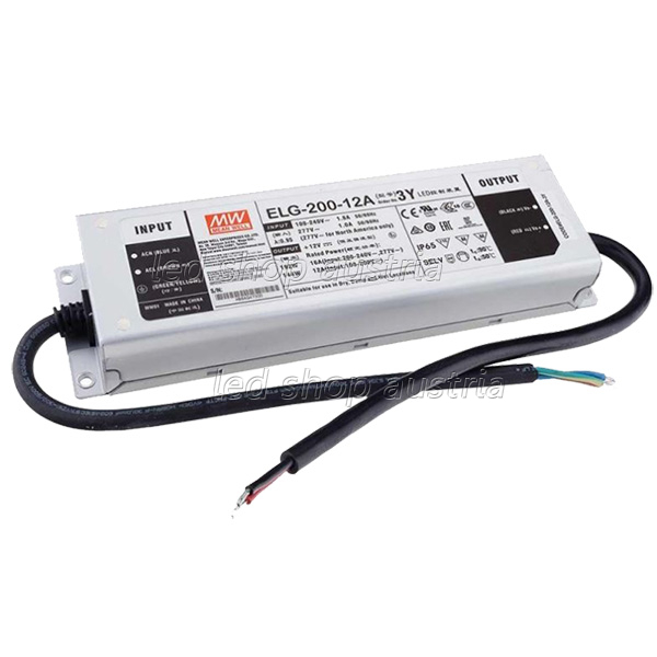 LED Trafo MEAN WELL ELG-Series IP65 - 12V DC 192W