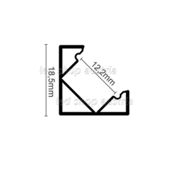 LED Profil ALU Corner_1 2000mm