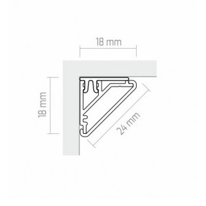 LED Profil ALU Corner LINE 2000mm