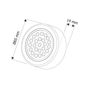 12V LED Möbel- Aufbauleuchte 2W 200 Lumen