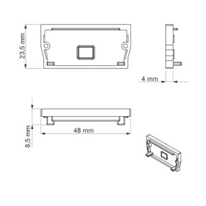 LED Profil Endkappe JAPET XL