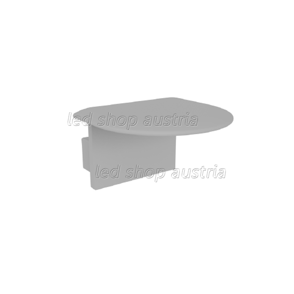 (Bild für) LED Profil Endkappe INLINE grau