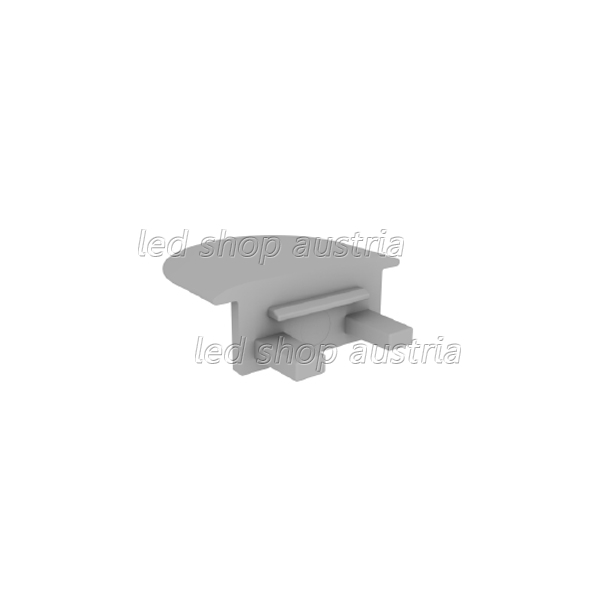(Bild für) LED Profil Endkappe MINI DUO grau