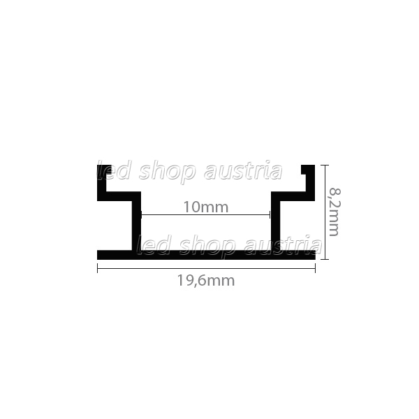 LED Profil ALU FLOOR 2000mm