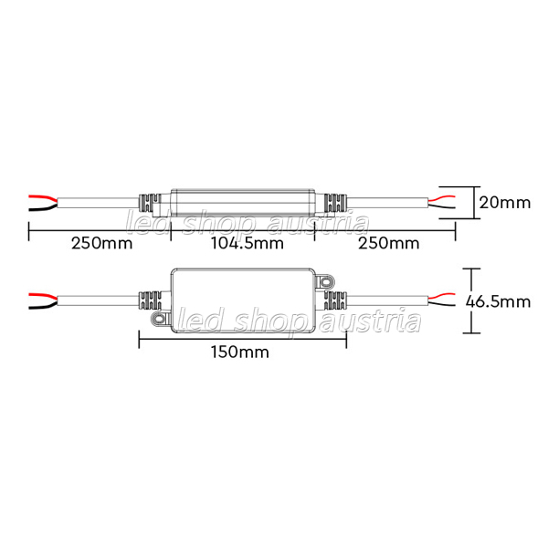 WIFI LED single Color 12A Receiver/Dimmer IP66 (Pilot)