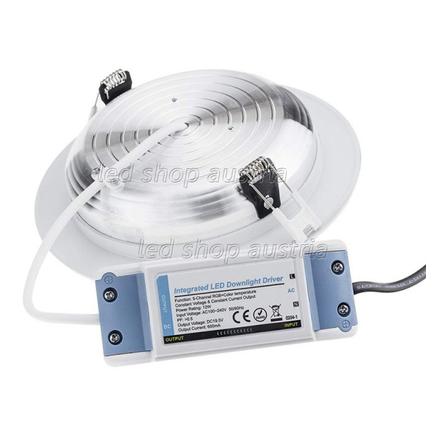 Smart Home LED DOWNLIGHT rund RGB+CCT 12W 2,4GHz