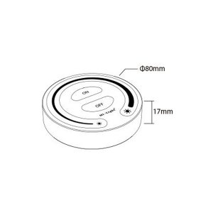 LED Single Color Button RF- (Wand) Fernbedienung (Pilot)