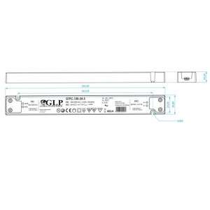 LED Trafo SLIM THIN Premium - 12V DC 100W