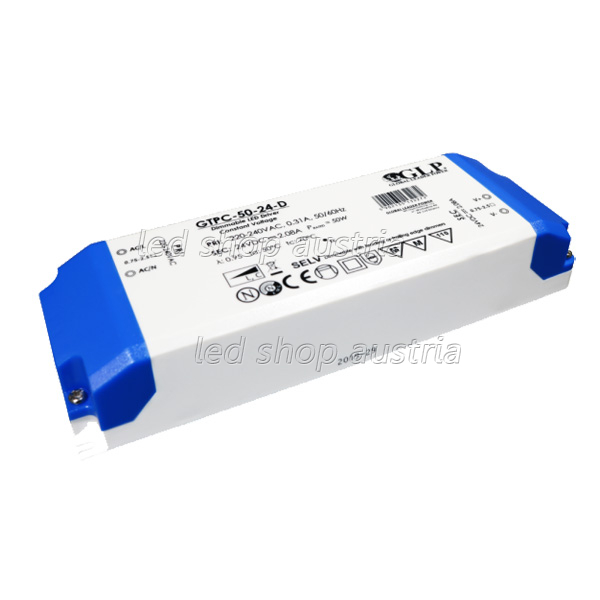 (Bild für) LED Montagenetzteil TRIAC dimmbar- 12V DC 50W Slim