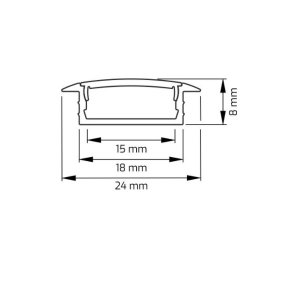 LED Profil ALU INLINE-Z 2000mm