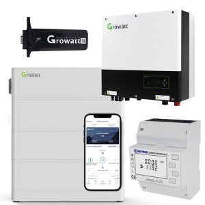 Growatt SPH7000TL3-BH-UP 7kW Hybrid Wechselrichter + 7.6kWh Hochvolt Solarspeicher-Set