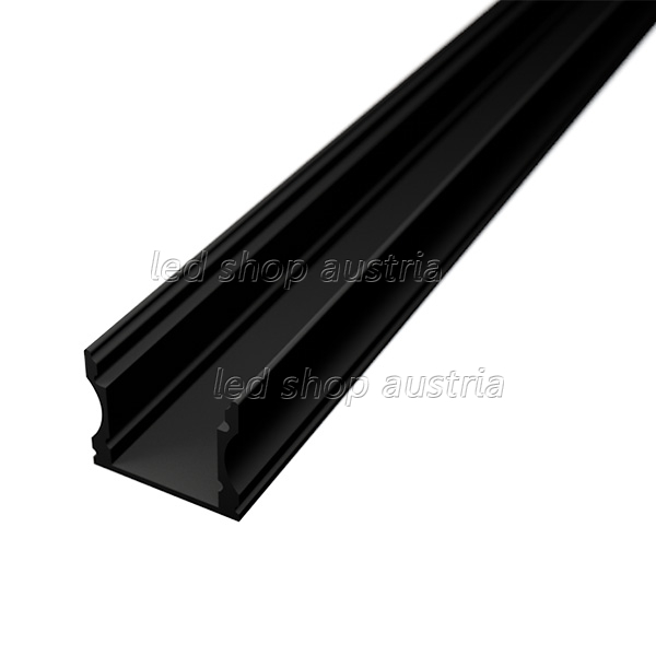 (Bild für) LED ALU Profil Surface_2 2000mm schwarz
