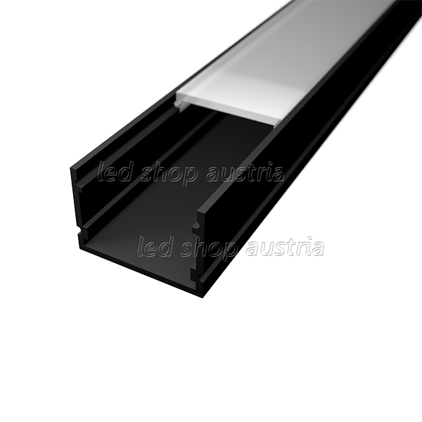 LED Profil ALU Surface_7 schwarz 2000mm