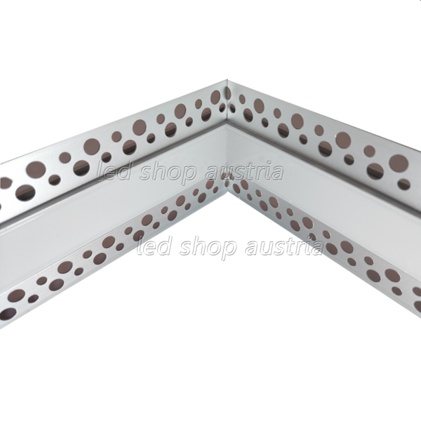 (Bild für) Gipskarton_5 INNEN- Eckverbinder 90° mit Abdeckung 190x190mm