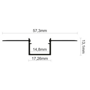 LED Profil ALU Gipskarton_9 2000mm