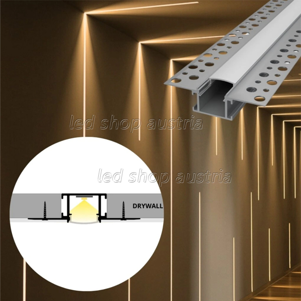 (Bild für) LED Profil ALU Gipskarton_9 2000mm
