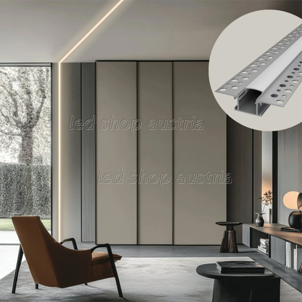 (Bild für) LED Profil ALU Gipskarton_9 2000mm