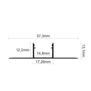 LED Profil ALU Gipskarton_12 2000mm