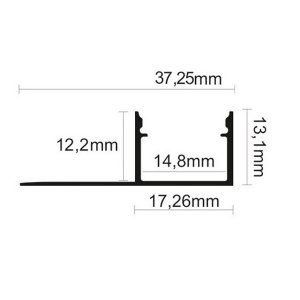 LED Profil ALU Gipskarton_13 2000mm