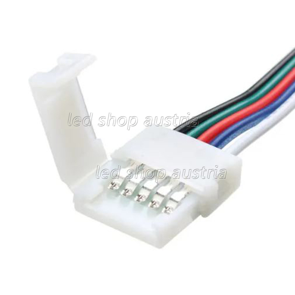 (Bild für) LED RGB-W Stripe Flex- Verbinder 5 Adern (lötfrei) f. 12mm LED Strips