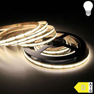 LED COB Strip 24V 528LED/m 12W/m CRI93 5m Rolle selbstklebend neutralweiß