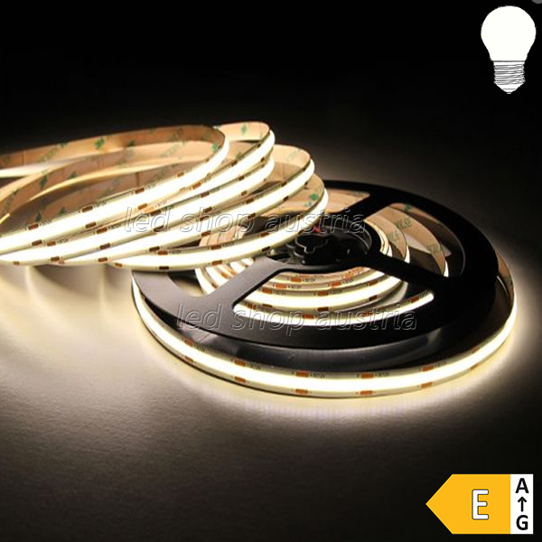 LED COB Strip 24V 528LED/m 15W/m CRI93 5m Rolle selbstklebend neutralweiß