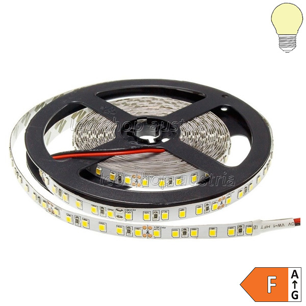 LED Strip 24V 2835SMD 120LED/m 5m Rolle selbstklebend warmweiß