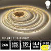 Hoch- Effizienz LED Strip 24V 2835SMD 14,4W/m 160LED/m 5m selbstkl. neutralweiß