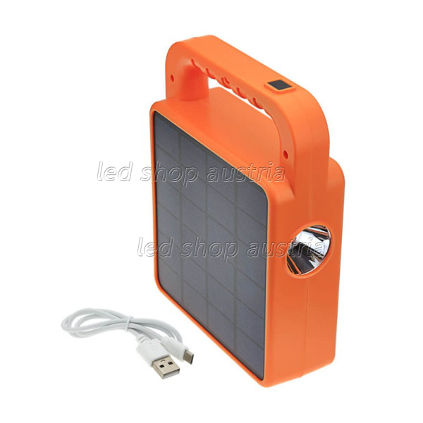 LED Solar-Fluter inkl. Bluetooth Lautsprecher mit Powerbankfunktion 3,7V