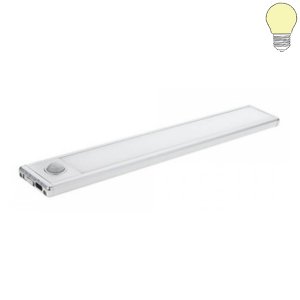 LED Akku- Schrankleuchte 1,5W weiß mit Bewegungsmelder warmweiß