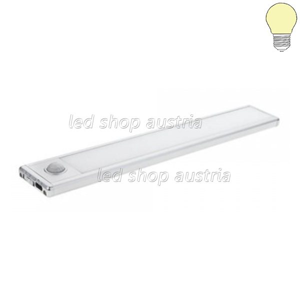 LED Akku- Schrankleuchte 1,5W weiß mit Bewegungsmelder warmweiß