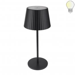 2.5W Solar Akku Tischleuchte wiederaufladbar dimmbar IP54 schwarz CCT