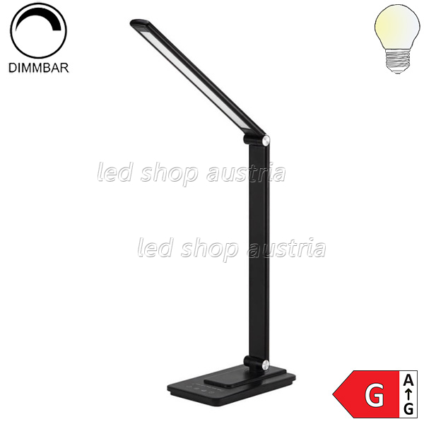 8W LED Tischleuchte mit Akku CCT schwarz