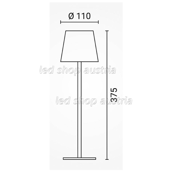 2,5W LED Tischleuchte mit Akku weiß CCT dimmbar
