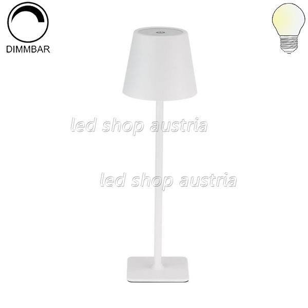 2,5W LED Tischleuchte mit Akku weiß CCT dimmbar