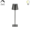 2,5W LED Tischleuchte mit Akku grau CCT dimmbar