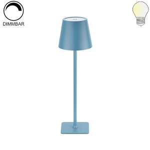 2,5W LED Tischleuchte mit Akku blau CCT dimmbar