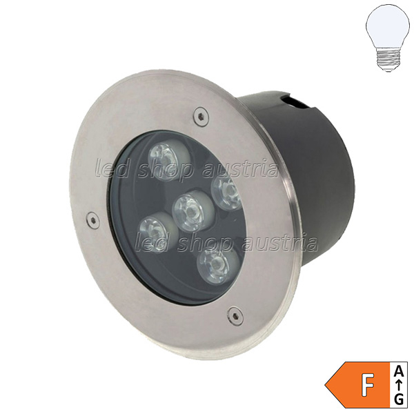 (Bild für) 5W LED Bodeneinbauleuchte für Außenmontage 230V IP65 kaltweiß