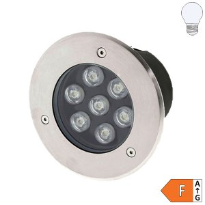 7W LED Bodeneinbauleuchte für Außenmontage 230V IP65 kaltweiß