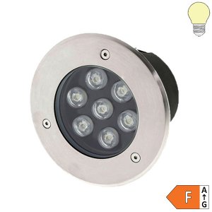 7W LED Bodeneinbauleuchte für Außenmontage 230V IP65 warmweiß