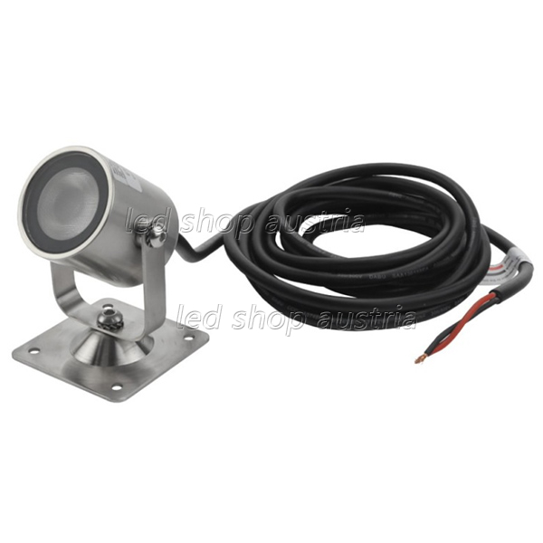 1.3W LED Boden- und Gehwegleuchte schwenkbar 24V IP68 warmweiß