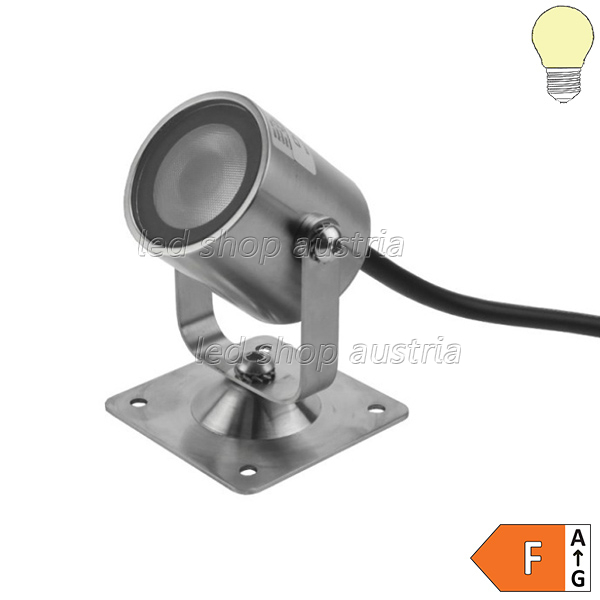 1.3W LED Boden- und Gehwegleuchte schwenkbar 24V IP68 warmweiß