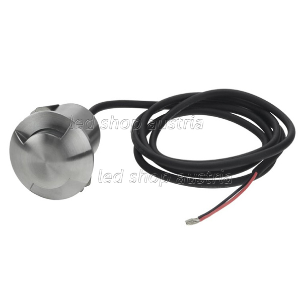 1.3W LED Bodeneinbauleuchte TwoSide-Effekt Inox 24V IP68 kaltweiß