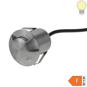 1.3W LED Bodeneinbauleuchte TwoSide-Effekt Inox 24V IP68 warmweiß