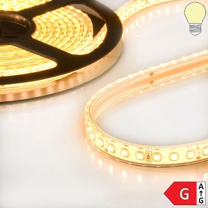 LED Strip 24V IP68 120 LED/m 5m selbstklebend warmweiß