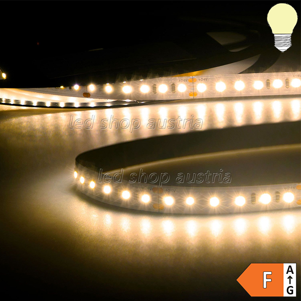 LED Strip Konstantstrom 24V 12W/m 120 LED/m 15m selbstklebend warmweiß