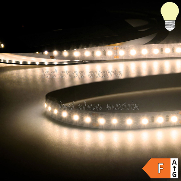 LED Strip Konstantstrom 24V 12W/m 120 LED/m 15m selbstklebend warmweiß